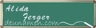 Alida Ferger Visitenkarte